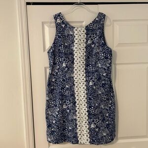 Lilly Pulitzer for Target 2015 Shift Dress – Blue Fish Pattern, Size 18